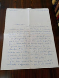 Lettre manuscrite ancienne 1948 Marseille post-WW2 à sa petite sœur vintage