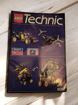 Notice LEGO Technic 8082 vintage livret d'instructions Electric 9V