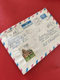 Ancienne enveloppe oblitérée Minsk 1994, timbres Russie, collection philatélie