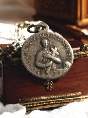 Médaille religieuse vintage St Gérard Majella pendentif ancien catholique