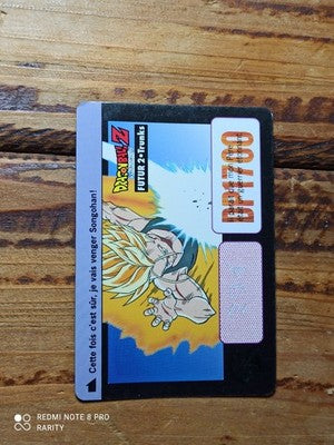 Carte Dragon Ball Z FUTUR 2 Trunks Cardass vintage, Bandai, DBZ