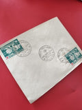 Ancienne enveloppe timbrée oblitérée Vietnam, philatélie collection vintage