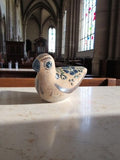 Figurine oiseau céramique folk art mexicain vintage peint main années 80 déco