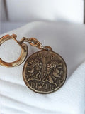 Porte-clés vintage médaille imitation monnaie IMP DIVIB rétro publicitaire ancie