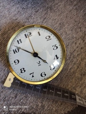 Réveil vintage Jaz rond cadran blanc Made in France horloge rétro