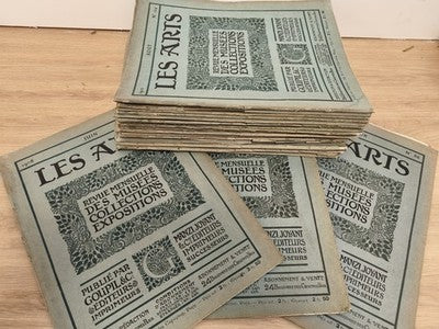 Rare lot vintage revues LES ARTS 1908-1913 art musées expositions collection