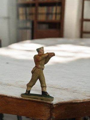 Figurine soldat Starlux vintage – statuette ancienne peinte main rétro