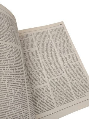 Grand dictionnaire des lettres vert doré ancien livre épais vintage rétro