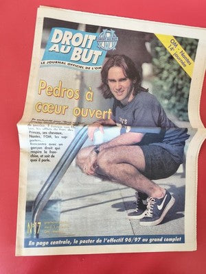 Ancien journal vintage football OM Droit au But rétro collection Olympique Marse