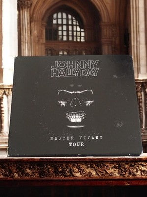 CD Johnny Hallyday Rester Vivant Tour édition limitée coffret noir