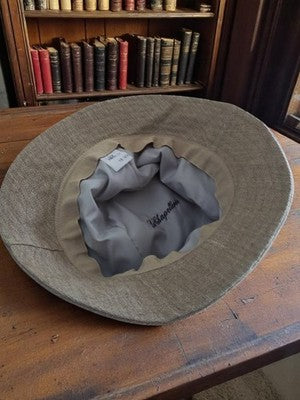 Chapeau homme vintage La Chapellerie gris, bob neuf deadstock rare rétro