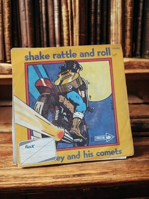 Vinyle 45 tours vintage Bill Haley Shake Rattle and Roll pochette illustrée MCA