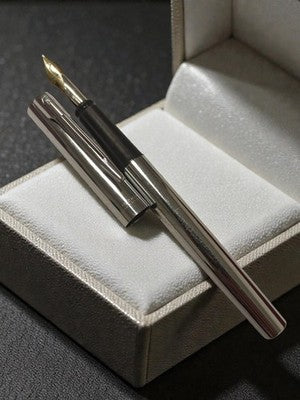 Stylo plume Waterman argenté vintage ancien écriture rétro France
