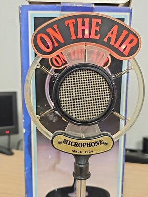 Microphone radio vintage AM/FM OTA-70 rétro déco On The Air ancien