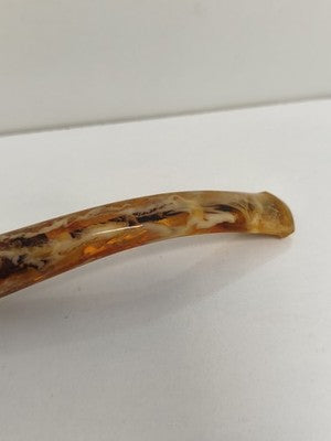 Pipe ancienne tête de fakir écume & ambre Antenophone sculptée vintage