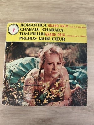 Vintage 45 tours ancien vinyle Chabadi Chabada disque rétro collection état usag