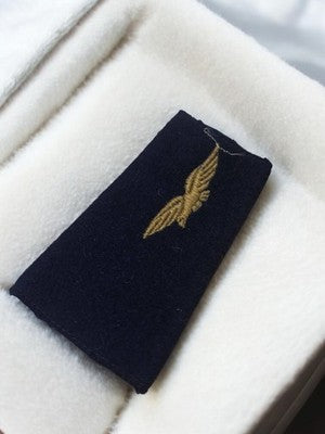 Insigne ancien épaulette Armée de l’Air France vintage tissu brodé