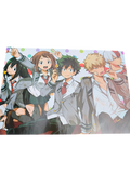 Poster My Hero Academia manga – Personnages principaux en uniforme, couleurs viv