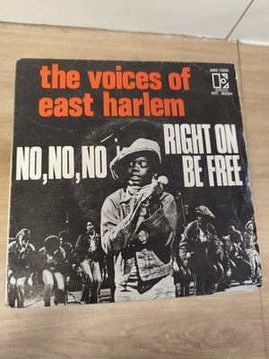Vintage 45T The Voices of East Harlem No No No Right On Be Free pochette photo