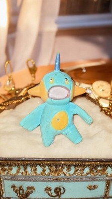 Figurine Pokémon Flobio 2005 PVC bleu orange vintage rare Japan