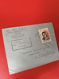 Ancienne lettre Madagascar 1962 timbre oblitéré, philatélie vintage, enveloppe b