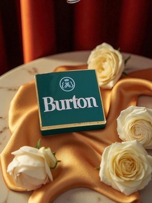 Pin's publicitaire vintage Burton années 80, logo vert, badge rare