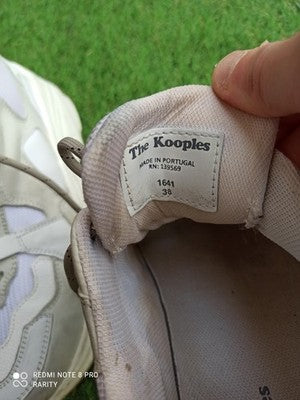 Sneakers The Kooples Paris beige blanc femme urbain chic taille 38