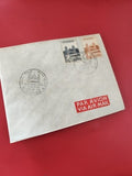 Ancienne enveloppe oblitérée Vietnam, timbres collection, Par Avion, philatélie