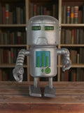 Figurine robot vintage style Astro Boy soft vinyl rétro argenté Tezuka