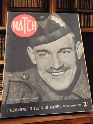 Magazine Paris Match ancien 1939 rétro presse France couverture Tommy anglais