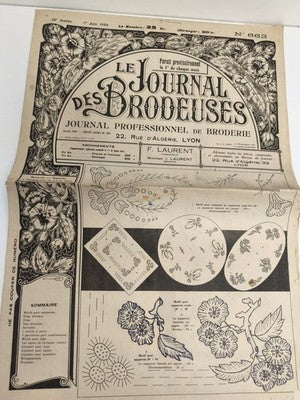 Journal ancien broderie 1950 Le Journal des Brodeuses N°683 motifs vintage