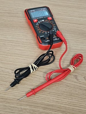 Beva W-002 Vintage Digital Multimeter, Used Black Red Electronic Tester
