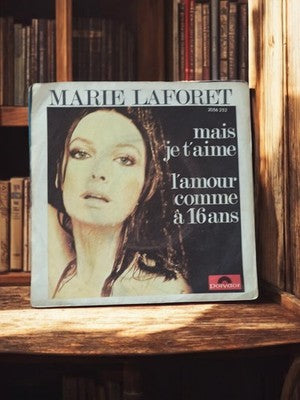 Disque vinyle 45 tours Marie Laforêt Polydor vintage pochette Mais je t’aime