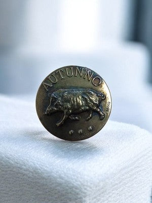 Médaille ancienne AUTUNNO Brivio sanglier vintage rétro rare
