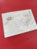 Ancienne enveloppe timbrée oblitérée Paris 1988 pour collection philatélie