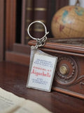 Porte-clés publicitaire Chocolat Aiguebelle vintage métal ancien keychain