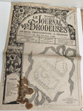 Ancien journal broderie Le Journal des Brodeuses 1951 Lyon motif vintage