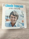 Vinyle 45T vintage Claude François Philips pochette photo, titres J’attendrai