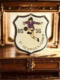 Pin's football vintage US St Georges sur Cher émaillé blason ancien
