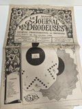 Journal ancien broderie Le Journal des Brodeuses 1952 Lyon motif patron vintage