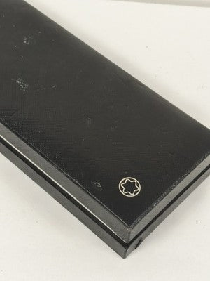 Écrin Montblanc pour stylo plume, gainage noir, crème siglé étoile