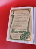 Ancien papier publicitaire vintage NORTRICO laines à tricoter, Tourcoing, vert