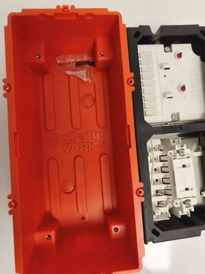 Interphone Siedle SSS Siedle-Beschriftungsservice blanc rouge, sonnette porte