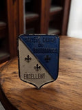 Plaque métal ancienne Société Canine Bourbonnais déco rétro chien vintage