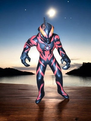 Figurine Kaiju Belial Ultraman Bandai 2009 noir rouge monstre Ultra Monster