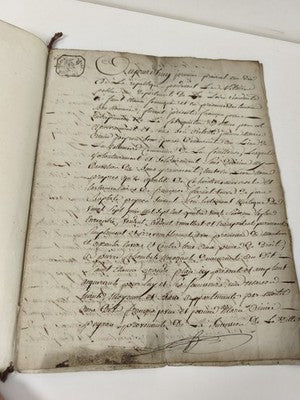 Lettre administrative manuscrite 1802, Consulat, cachet République
