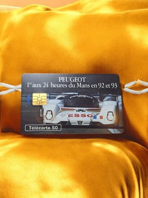 Télécarte 50 unités Peugeot 24h Le Mans 92 93 vintage carte téléphonique collect