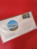 Lettre ancienne oblitérée DC-10 Premier Vol & Timbre Apollo Moon 1970 Vintage