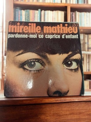 Disque vinyle 45 tours Mireille Mathieu vintage pochette "Pardonne-moi ce capric