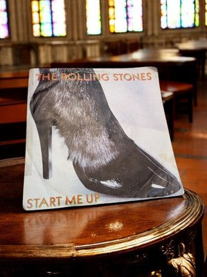 Vinyle 45 tours The Rolling Stones Start Me Up vintage pochette à restaurer